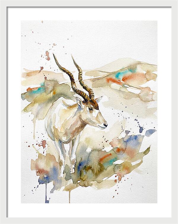 Addax In Watercolor Splendor 1