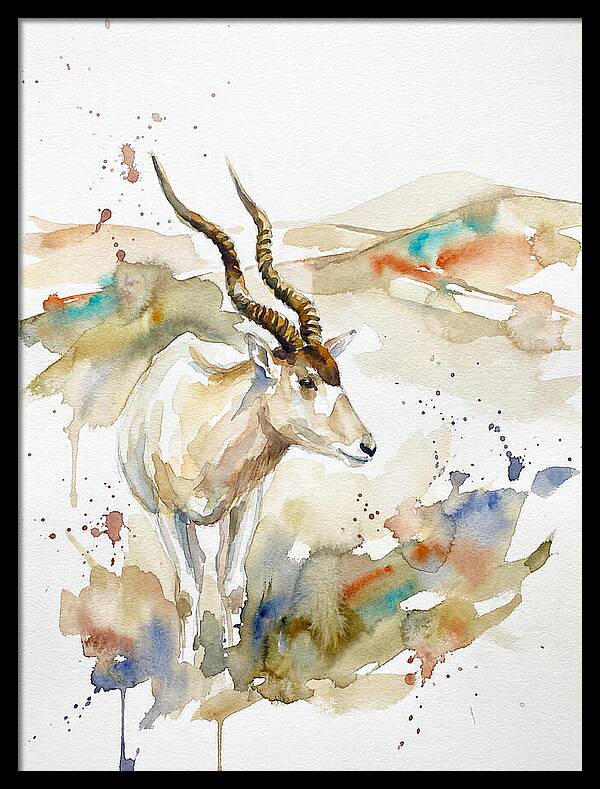 Addax In Watercolor Splendor 1