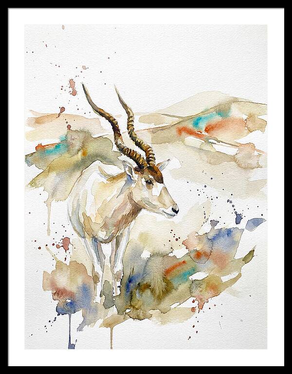 Addax In Watercolor Splendor 1