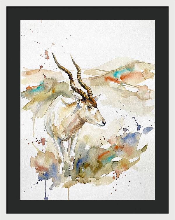 Addax In Watercolor Splendor 1
