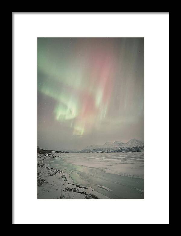 Auroras Above Tornetrask Lake 1