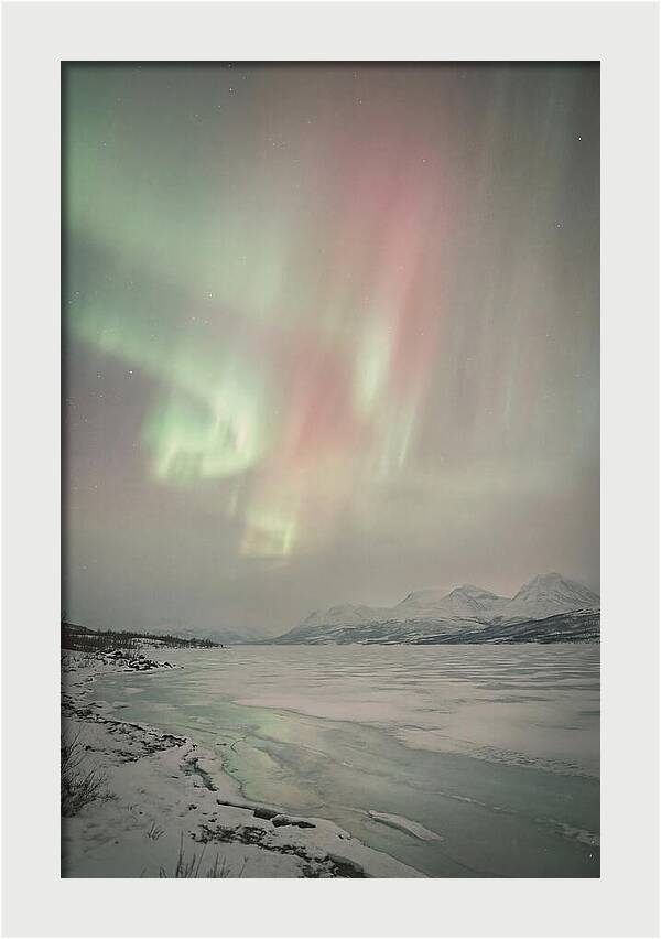 Auroras Above Tornetrask Lake 1