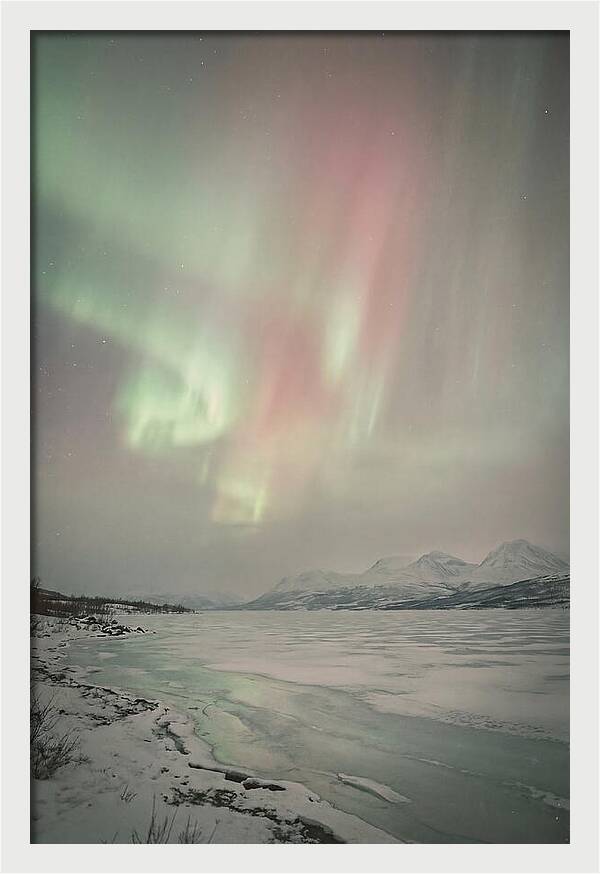 Auroras Above Tornetrask Lake 1