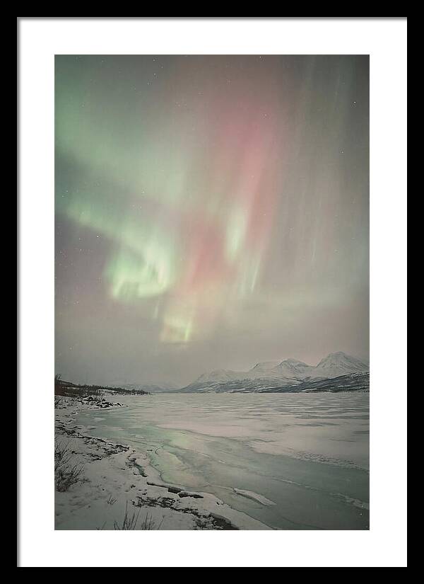 Auroras Above Tornetrask Lake 1