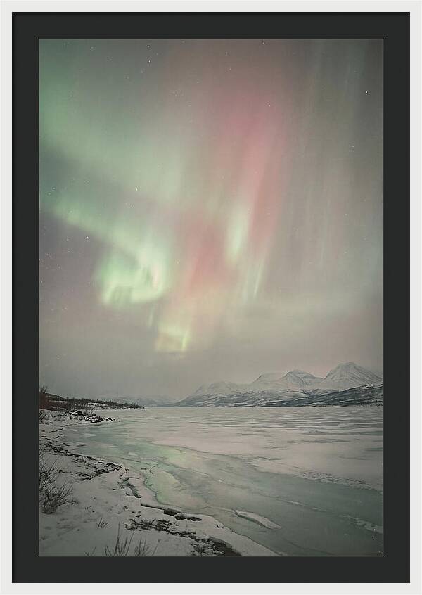 Auroras Above Tornetrask Lake 1