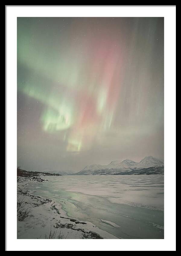 Auroras Above Tornetrask Lake 1