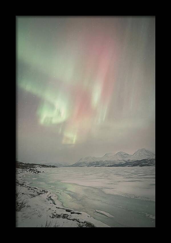 Auroras Above Tornetrask Lake 1