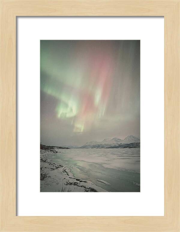 Auroras Above Tornetrask Lake 1