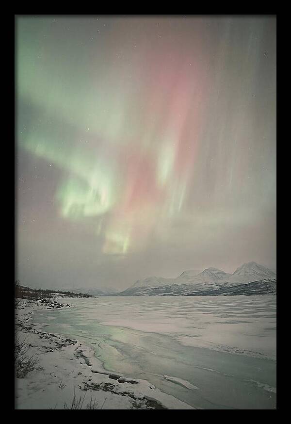 Auroras Above Tornetrask Lake 1