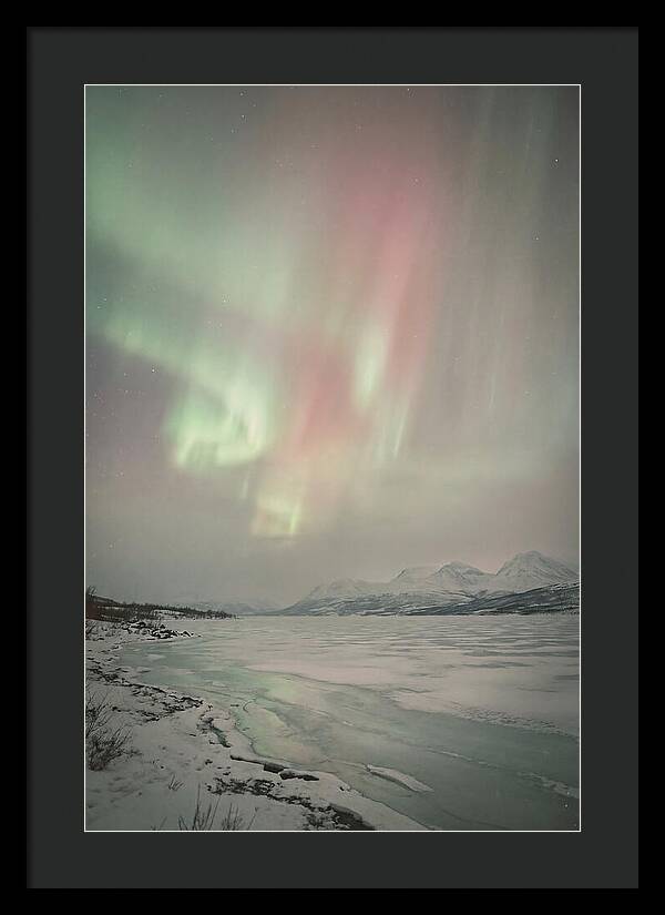 Auroras Above Tornetrask Lake 1