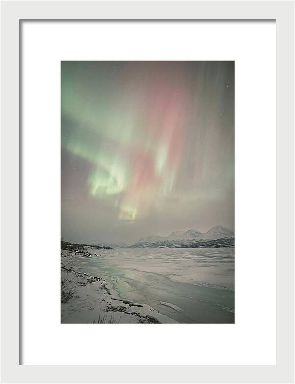Auroras Above Tornetrask Lake 1