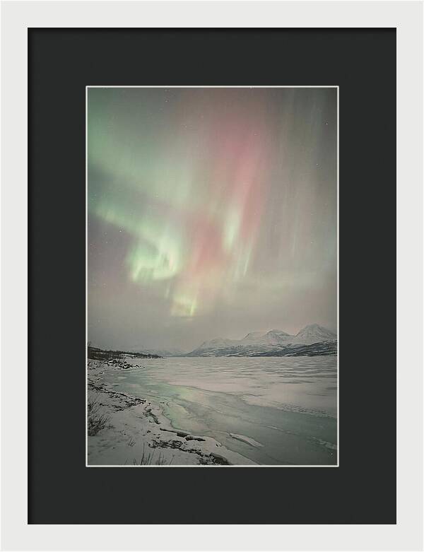 Auroras Above Tornetrask Lake 1