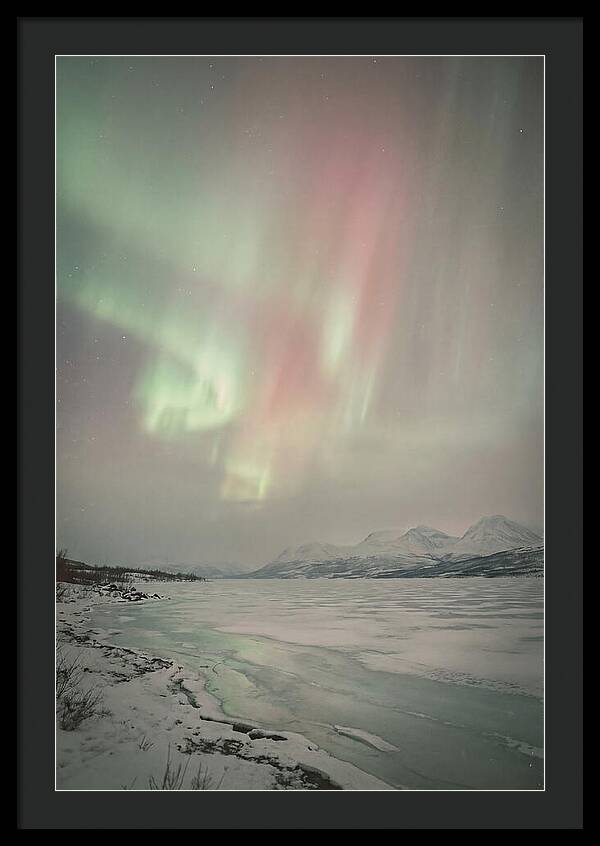 Auroras Above Tornetrask Lake 1