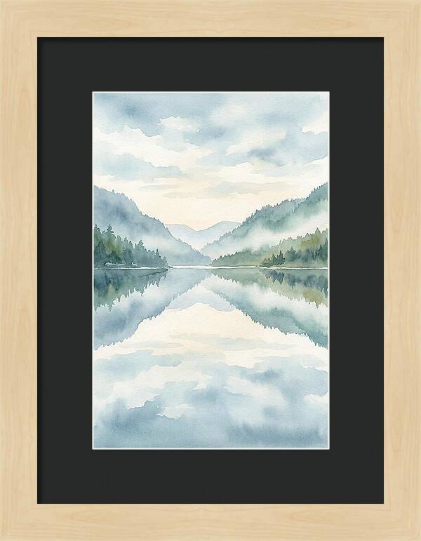 Tranquil Waterscape Reflection 1