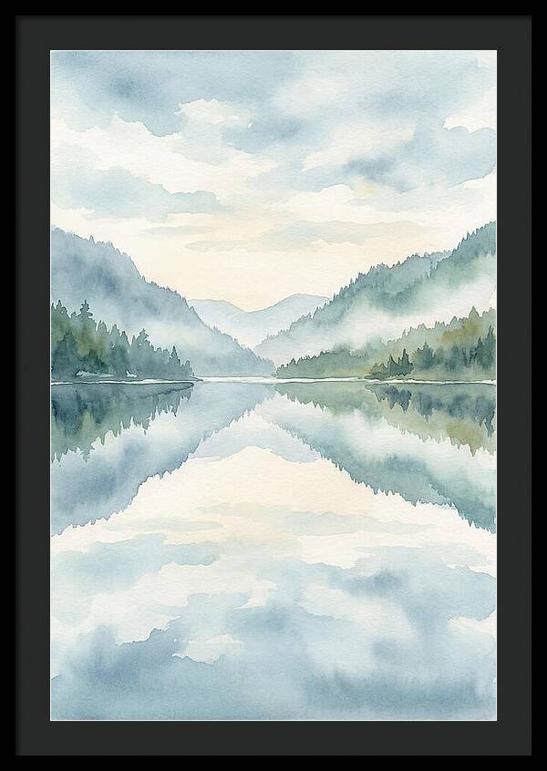Tranquil Waterscape Reflection 1