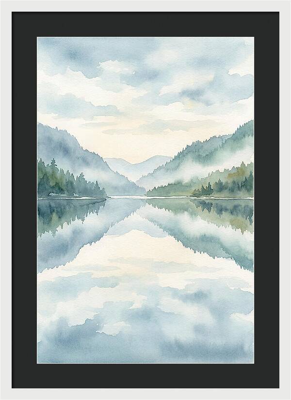 Tranquil Waterscape Reflection 1