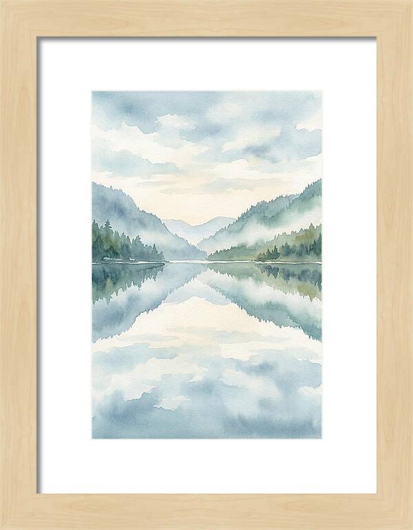 Tranquil Waterscape Reflection 1
