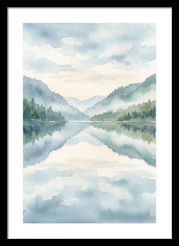 Tranquil Waterscape Reflection 1