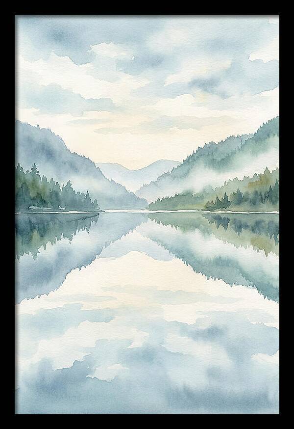 Tranquil Waterscape Reflection 1