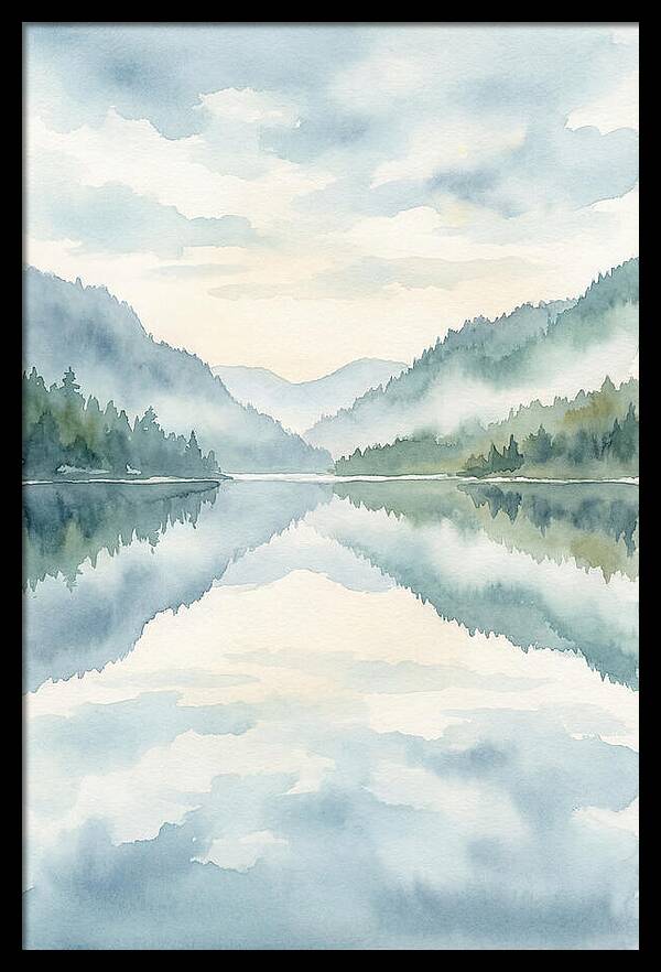 Tranquil Waterscape Reflection 1