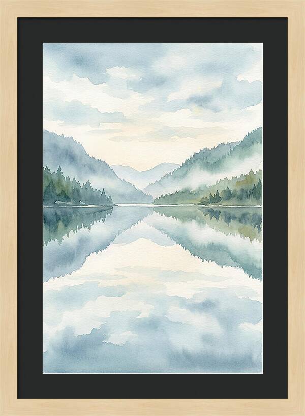 Tranquil Waterscape Reflection 1