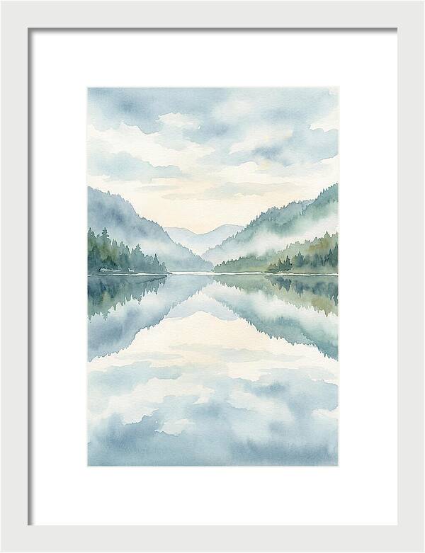Tranquil Waterscape Reflection 1