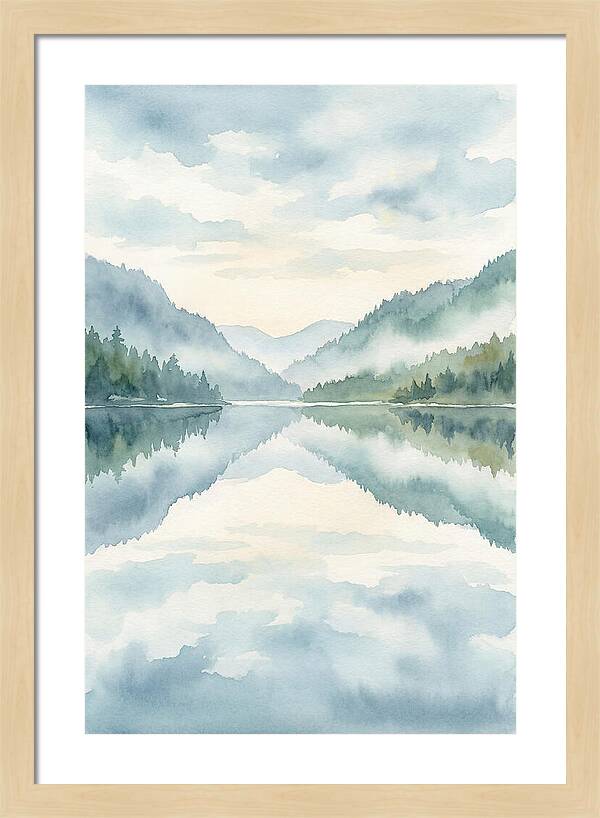 Tranquil Waterscape Reflection 1