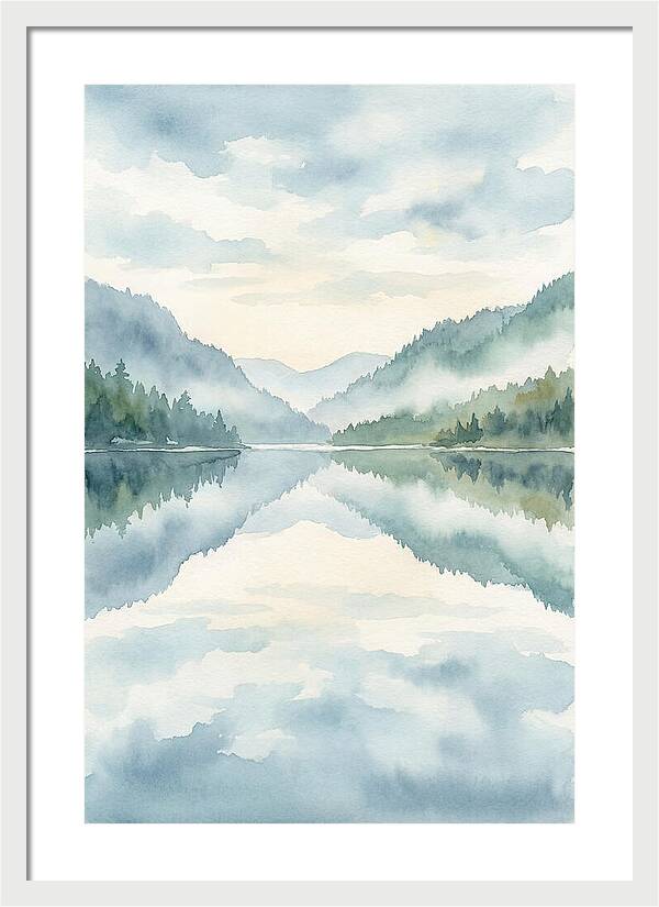 Tranquil Waterscape Reflection 1