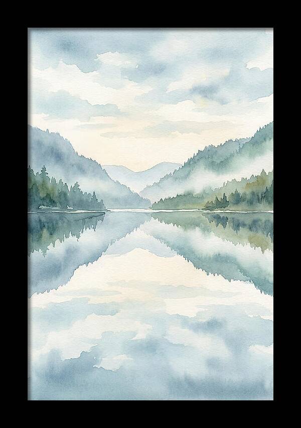 Tranquil Waterscape Reflection 1