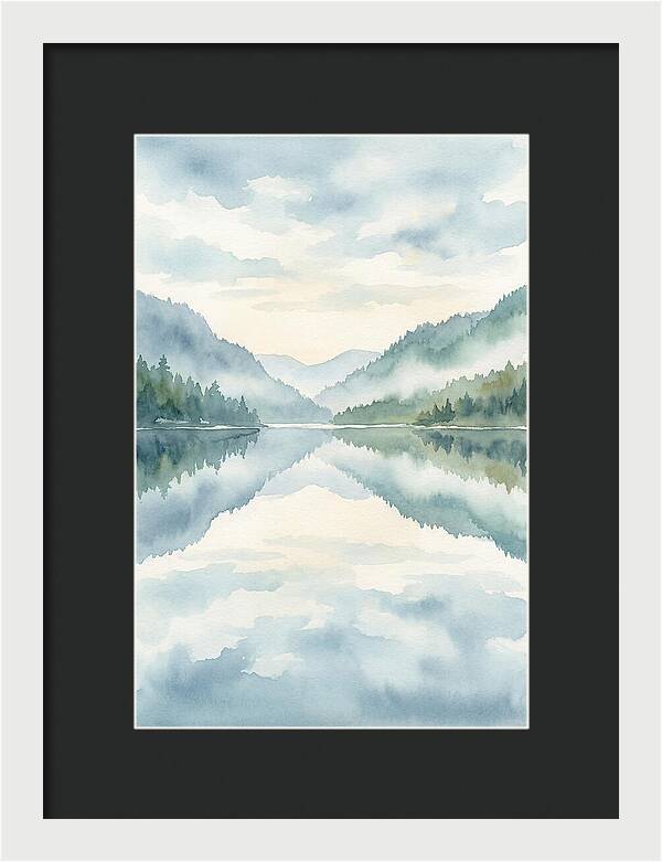 Tranquil Waterscape Reflection 1