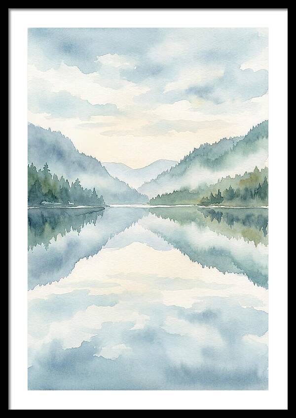 Tranquil Waterscape Reflection 1
