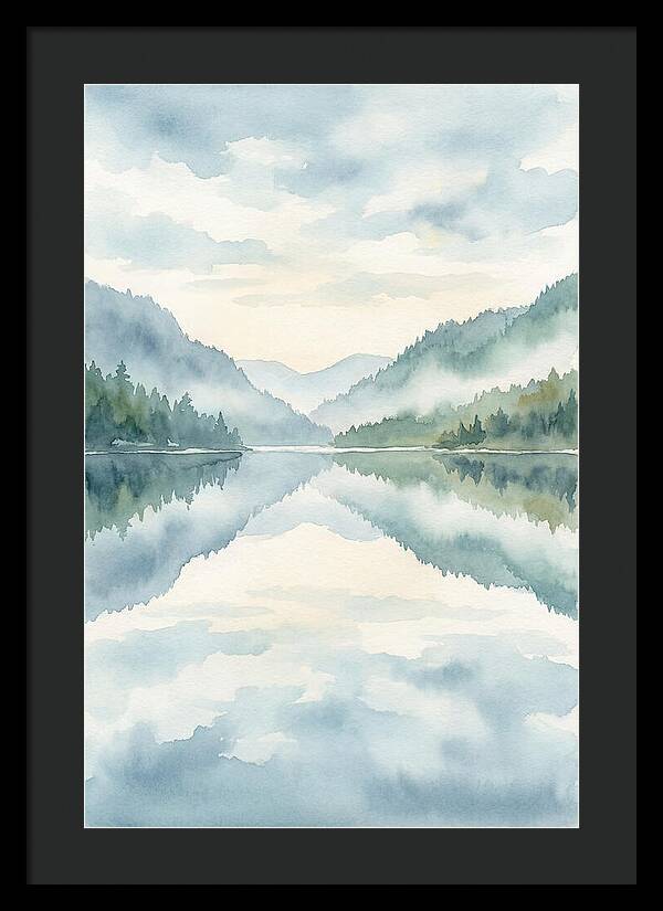 Tranquil Waterscape Reflection 1