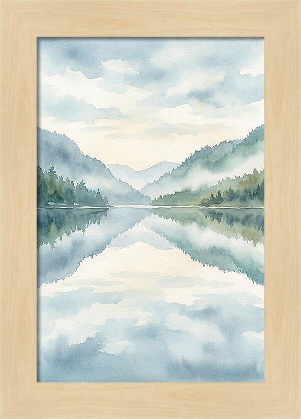 Tranquil Waterscape Reflection 1