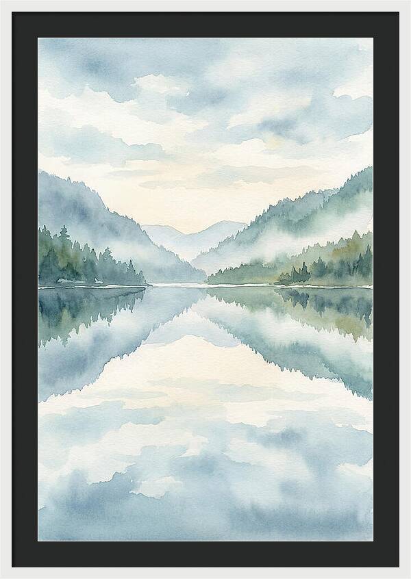 Tranquil Waterscape Reflection 1