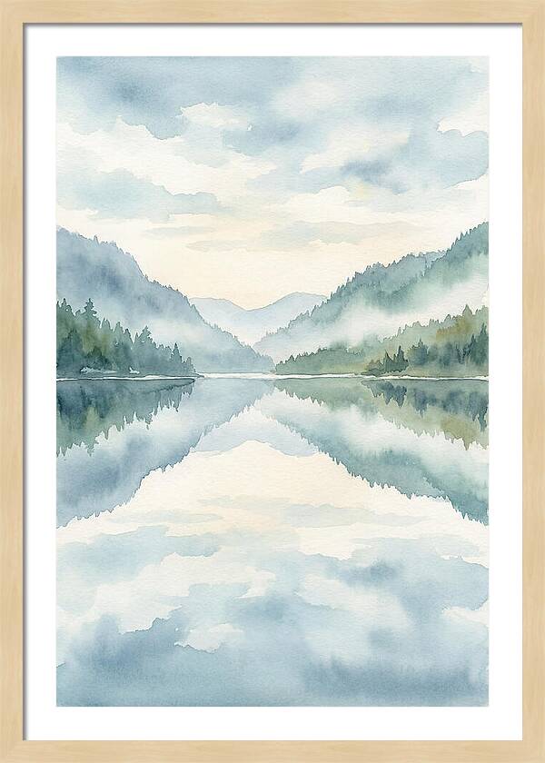 Tranquil Waterscape Reflection 1