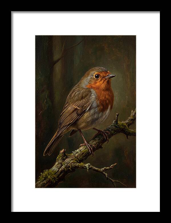 A Majestic Robin Perched