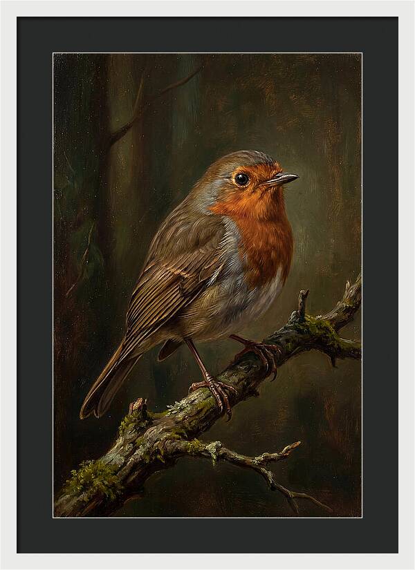 A Majestic Robin Perched