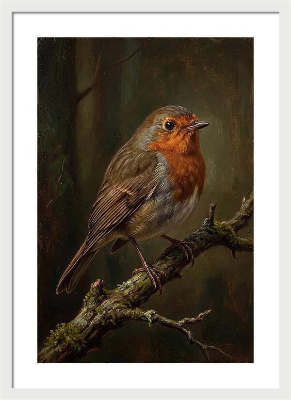A Majestic Robin Perched