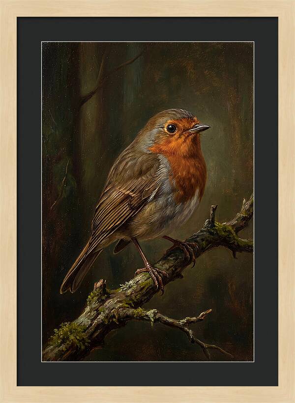 A Majestic Robin Perched