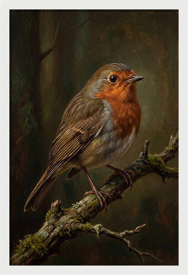 A Majestic Robin Perched