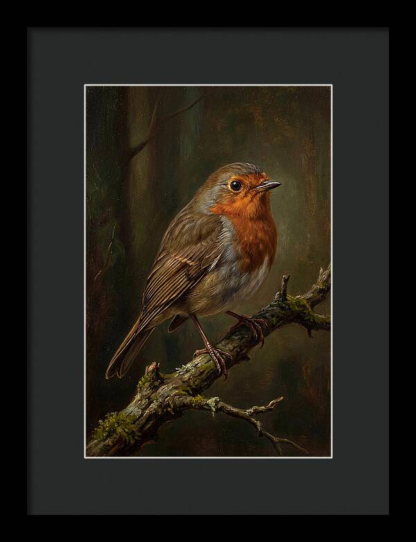 A Majestic Robin Perched