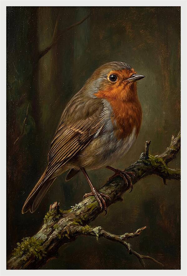 A Majestic Robin Perched