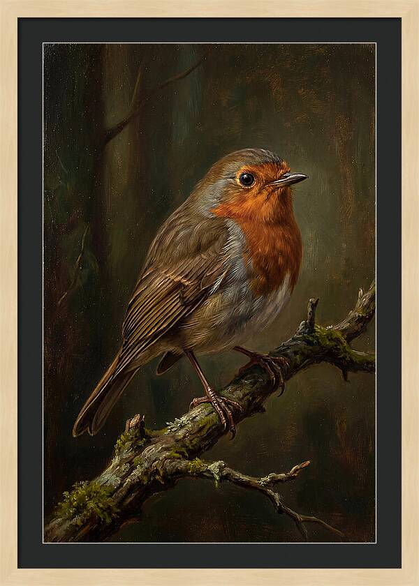 A Majestic Robin Perched