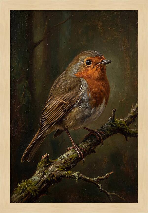 A Majestic Robin Perched