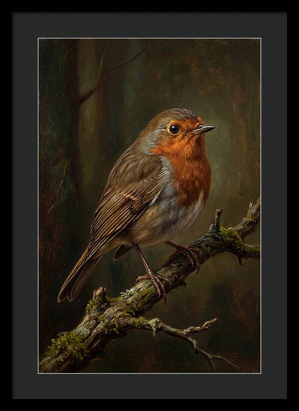 A Majestic Robin Perched