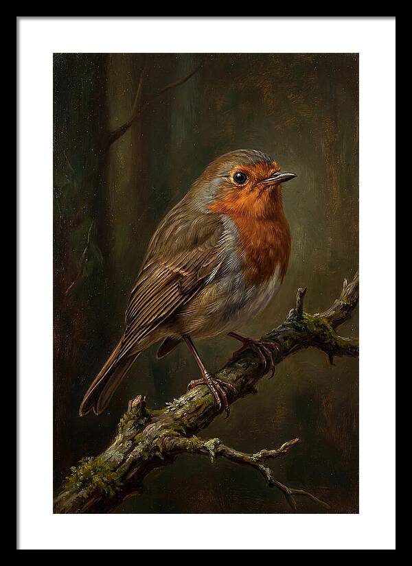 A Majestic Robin Perched