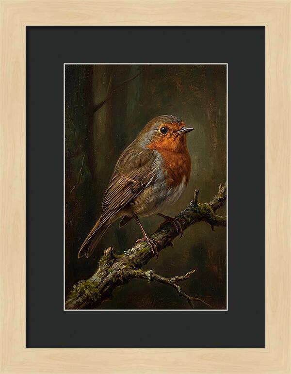 A Majestic Robin Perched