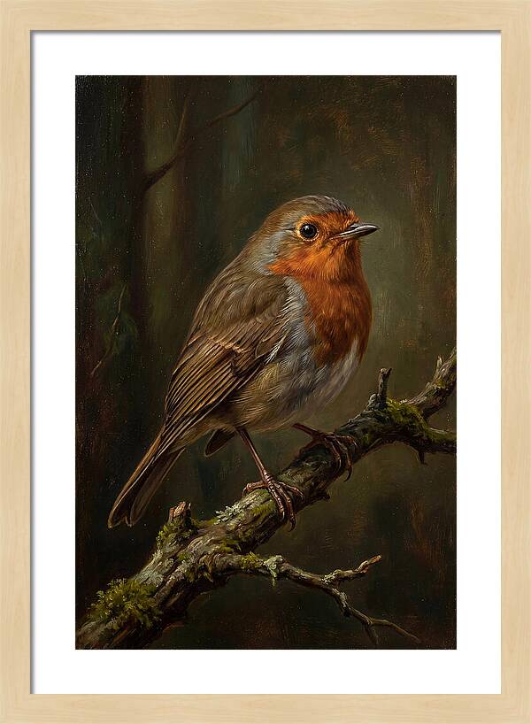 A Majestic Robin Perched