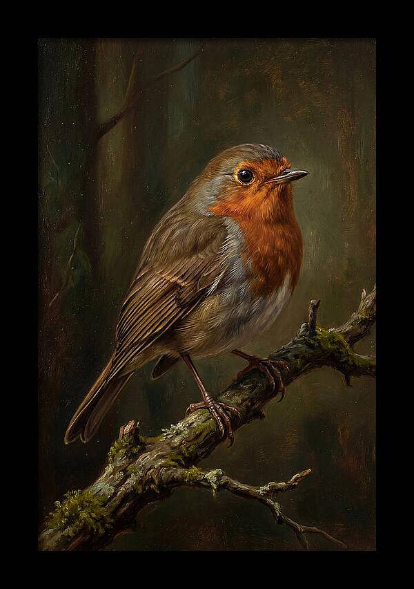 A Majestic Robin Perched