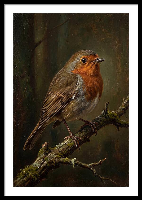 A Majestic Robin Perched